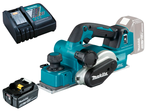 Аккумуляторный рубанок Makita DKP181ZU с набором