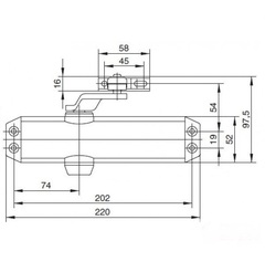 DC-120 дверной доводчик ASSA ABLOY