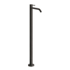Gessi 316 54095#707 Напольный смеситель, без донного клапана, излив 150мм (внешняя часть), цвет: brushed black metal