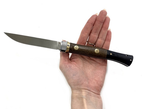 Складной нож Кабальеро-03, сталь D2, G10 и микарта