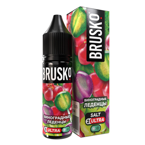 Жидкость BRUSKO Salt (Chubby) 2% ULTRA 35 ml - Виноградные леденцы