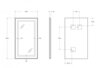 BelBagno Kraft SPC-KRAFT-1400-800-SENS-NERO Зеркало со встроенным светильником и сенсорным выключателем, цвет: чёрный