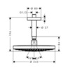 Hansgrohe Raindance Select S 26467000 Душ верхний 24,3х24,3 см 2 режима