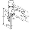 Kludi Medi Care 349080534 Смеситель локтевой для раковины, цвет: хром