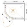 Cezares BERGAMO-W-RH-1-120/100-ARCO-C-CR-R-IV Душевой уголок, цвет: хром