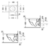 Duravit Starck 3 22250900000 Унитаз подвесной, 540х360 мм, с креплением Durafix, цвет белый