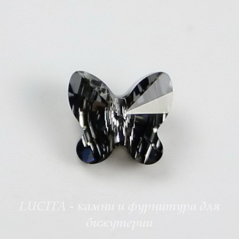 5754 Бусина в виде бабочки Сваровски Crystal Silver Night  8 мм
