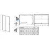 Radaway 10260140-01-01 Душевая дверь Alienta DWJ 140