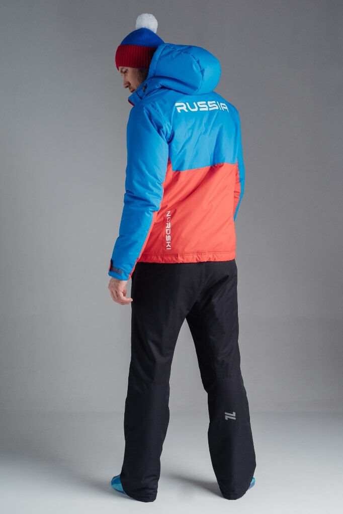 Nordski Montana Rus зимний лыжный костюм мужской синий-красный - 2