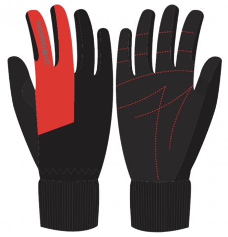 перчатки NORDSKI NSV250190 Motion Black/Red