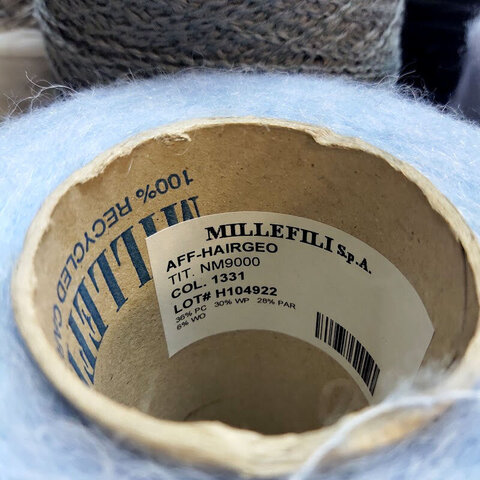 Смесовка с альпакой MilleFili / AFF-HAIRGEO 900  голубой