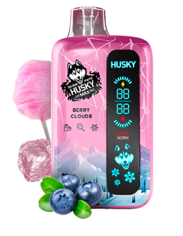HUSKY AIR MAX PRO 20000 - Черничная сахарная вата и лед (Berry Clouds)