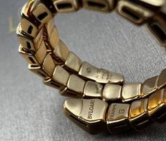 Кольцо ЗМЕЯ-SERPENTI двойная lux качество rose VGOLD