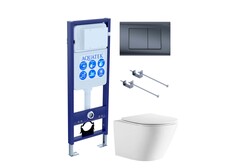 Aquatek SET Aquatek ЛИБЕРТИ-033 KKI-1 SET Aquatek ЛИБЕРТИ-033 KKI-1 (рама Aquatek INS-0000017+кркпеж KKI-0000001+клавиша KDI-0000033+унитаз ЛИБЕРТИ AQ1999T-00 с тонким сиденьем sc) фото