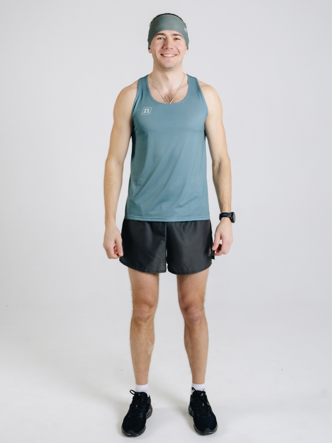 Беговая майка Noname Free Running Top 25 UX grey-green - 8