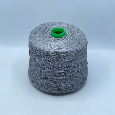 Бобинная пряжа, Frescolino, 500м, 100%Лен, Сталь, 39994
