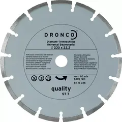 Алмазный сегментированный диск по бетону OSBORN 180 мм Dronco 4180485