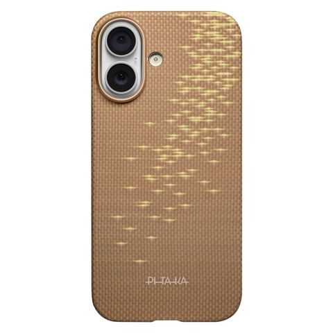 Чехол Pitaka Edge Case для iPhone 17, Золотой блик | Golden Glint