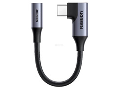 Кабель-адаптер UGREEN CM991 (95589) USB-C to 3.5mm Audio Adapter, 10см, серый