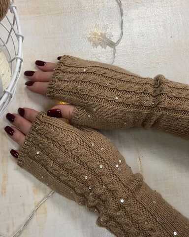 Описание митенок GLAM Mittens