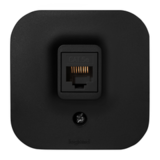 QUTEO РОЗЕТКА О/У компьютерная RJ45 кат.5E UTP - черный матовый — фото 1