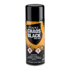 Грунт-спрей Chaos Black — Citadel Spray, 400 мл, 62-02