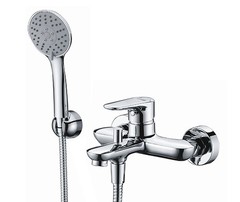 WasserKRAFT Vils 5601 Смеситель для ванны с коротким изливом, цвет: хром фото