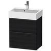 Duravit D-Neo DE432901616 Тумбочка подвесная компакт,625x584x372, 1 ящик, цвет: Black Oak