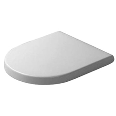 Duravit Starck 3 0063810000 BI/CR Сиденье с крышкой , белое ,петли нерж сталь, без микролифта фото