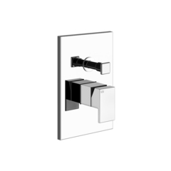Gessi Rettangolo 44604#031 Встраиваемый однорычажный смеситель с автоматическим переключателем ванна/душ(внешние части), цвет: хром фото
