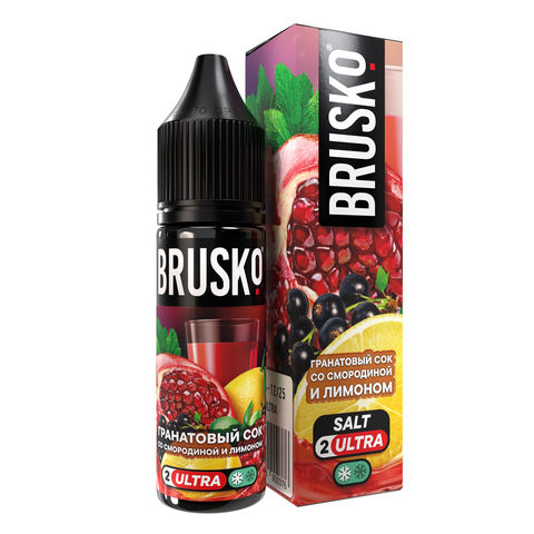 Жидкость BRUSKO Salt (Chubby) 2% ULTRA 35 ml - Гранатовый сок со смородиной и лимоном