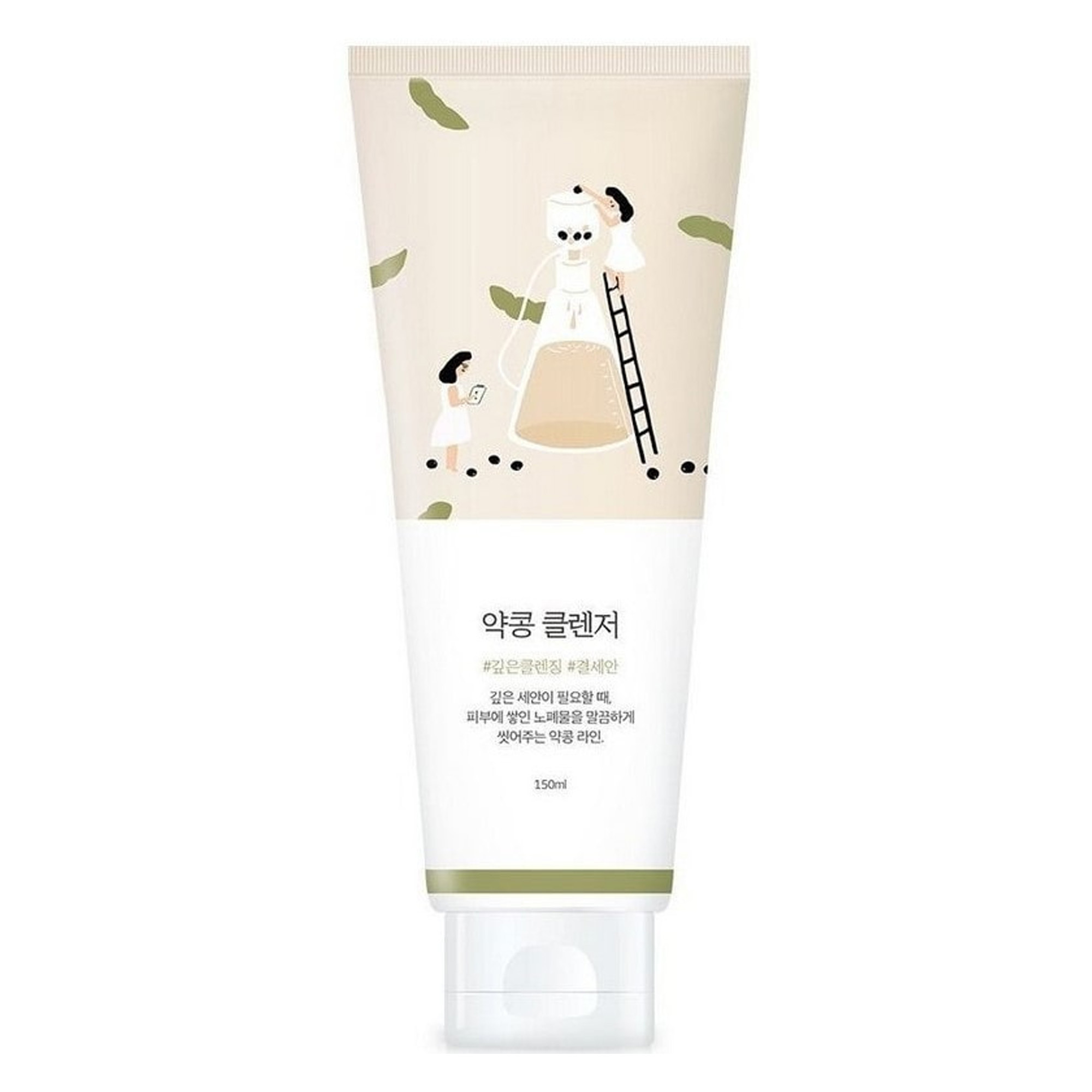 Питательная пенка-скраб с соей ROUND LAB Soybean Cleanser 150мл