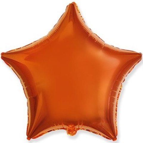 Звезда гелиевая Металлик Orange