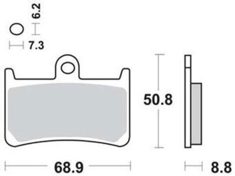 Тормозные колодки Lucas TRW – MCB611TRQ