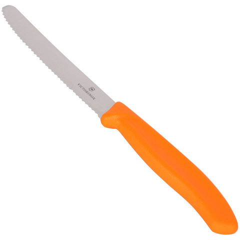 Нож Victorinox с волнистым лезвием, оранжевый (6.7836.L119)