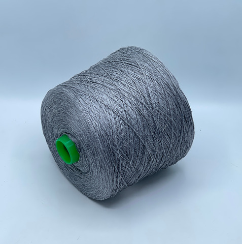 Бобинная пряжа, Frescolino, 500м, 100%Лен, Сталь, 39994