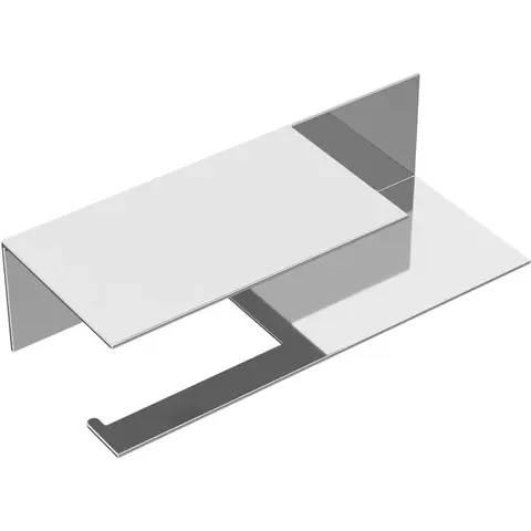 Boheme 10721-2-CR Держатель для туалетной бумаги c полкой Qubic Chrome