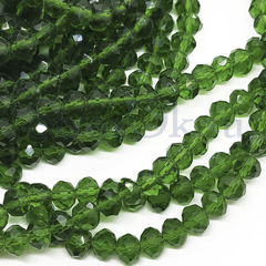 Купить оптом бусины рондели Emerald Green в интернет-магазине