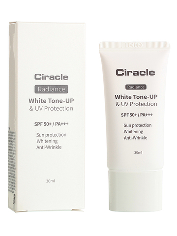Осветляющий солнцезащитный крем для лица SPF50+ PA+++ CIRACLE