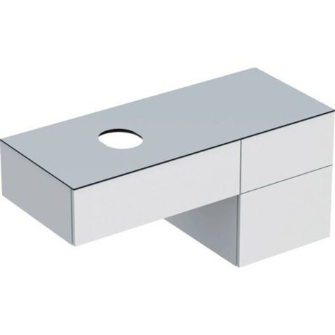 Geberit VariForm 501.183.00.1 Тумба под раковину, 120x55x51см, белый / лакированный глянцевый, белый / матовый
