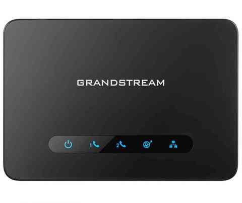 Grandstream HT812 - телефонный адаптер. 2xFXS, 1xLAN, 1xWAN, (1GbE)Gigabit Ethernet