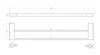 Cezares Slider SLIDER-THD-60-IN Полотенцедержатель, цвет: серый