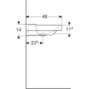 Geberit Xeno2 500.532.01.1 Раковина, 90x48см, белый / Специальное керамическое покрытие KeraTect