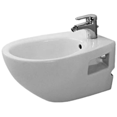 Duravit DuraPlus 2532104700 Биде подвесное, с перел., с 1 отв. под смес. 360x575мм, цвет:Пергамон фото
