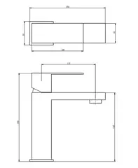 Смеситель для раковины HAIBA HB10803-2 сталь