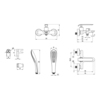 Lemark Melange LM4934CW Смеситель для ванны