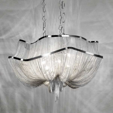 Люстра Terzani  Atlantis  by B. Baylar for Terzani 90 cm nickel 2 tiers