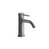 Gessi 316 54102#239 Смеситель для раковины на 1 отверстие без донного клапана, излив 123мм, цвет: steel brushed