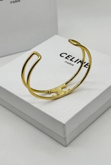 Браслет жёсткий в позолоте CELINE