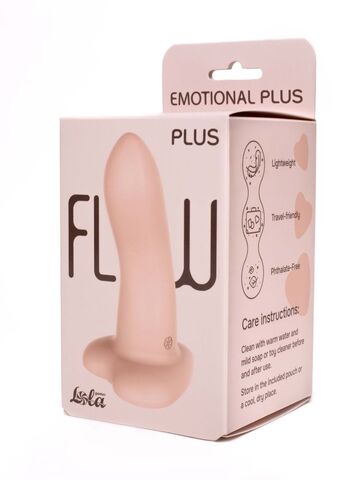 Телесный нереалистичный дилдо Emotional Plus - 13 см.